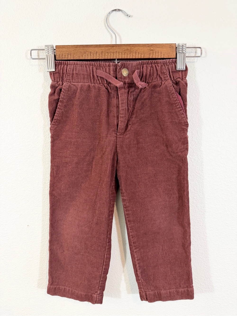 Rylee & Cru Rust Red Corduroy Pants Size 2-3 Years Granola Minimalist Neutral
